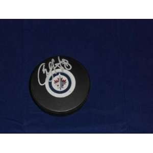 Alexander Burmistrov Autographed Puck   Winnipeg Jets   Autographed 