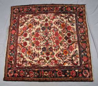 Persian RUG Borchelou Kurdistan Iran Wool 3 7 x 3 7 size Floral 