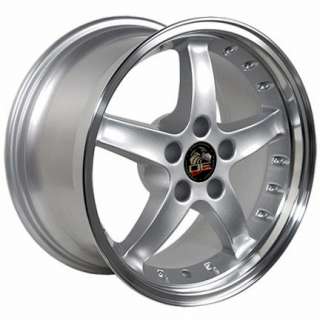 Single 17x9 Silver Cobra R Wheel Fits Mustang® 94 04  
