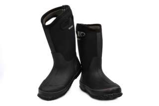 Bogs Classic Hi Handle Black Kids 52065 PS New Waterproof Snow Boots 