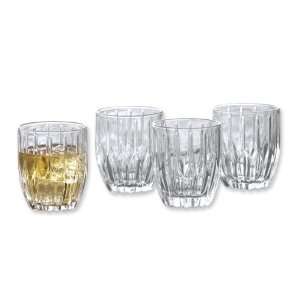 Alexandria Crystal Set of 4 Old Fashion Glasses Jewelry