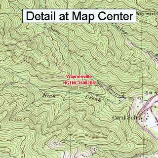 USGS Topographic Quadrangle Map   Waynesville, North Carolina (Folded 