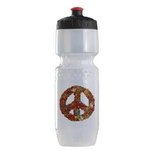    Trek Water Bottle Clr BlkRed Peaceful Peace Symbol 