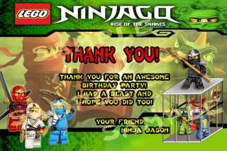 Ninjago Ninjas Lego Green Ninja Rise of the Serpentine Birthday Party 