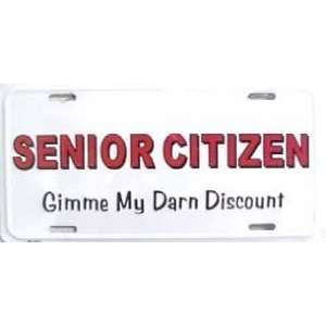  Senior Citizen Discount License Plate Automotive