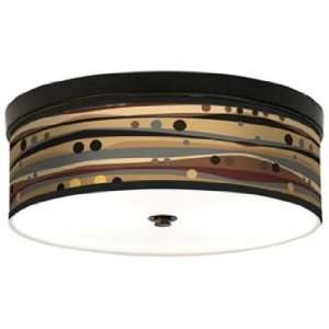  Natural Dots and Waves Energy Efficient Bronze Ceiling 
