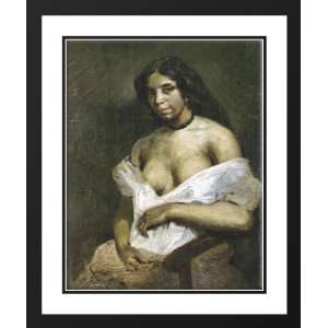  Delacroix, Eugene 28x34 Framed and Double Matted Aspasia 