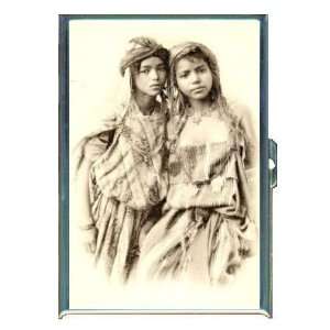 Algerian Girls 1906 old Photo ID Holder, Cigarette Case or Wallet 