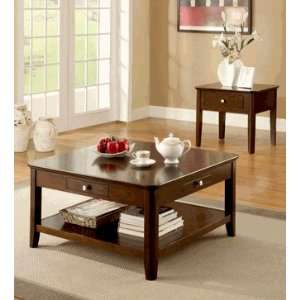  Contemporary Adam Brown Coffee End Table