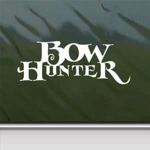  Bow Hunter White Sticker Window Vinyl Laptop White Decal 