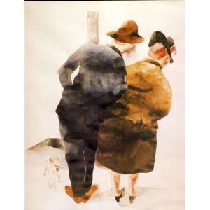 Hand Made Oil Reproduction   Charles Demuth   24 x 32 inches   Man and 