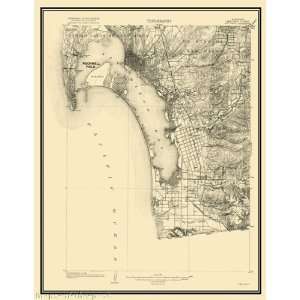  USGS TOPO MAP SAN DIEGO QUAD CALIFORNIA (CA) 1904