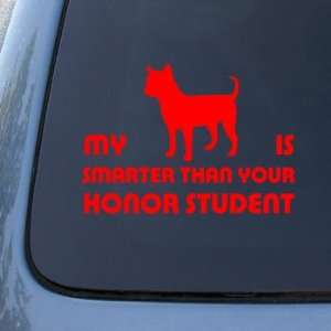 HONOR STUDENT   CHIHUAHUA   Dog Decal Sticker #1527  Vinyl Color Red