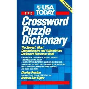  USA Today Crossword Puzzle Dictionary The Newest, Most 