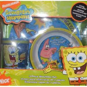   Nickelodeon Spongebob Squarepants 3 Piece Mealtime Set Toys & Games