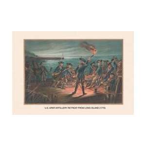   Retreat from Long Island 1776 28x42 Giclee on Canvas