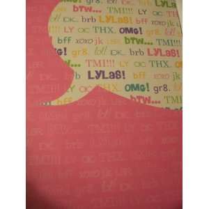  Carolina Pad & Paper Folder ~ Text Me (Pink) Office 