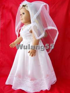 First communion/Wedding dress for 18 American girl  