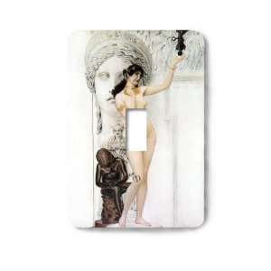 Gustav Klimt Allegory of Sculpture Decorative Steel Switchplate Cover