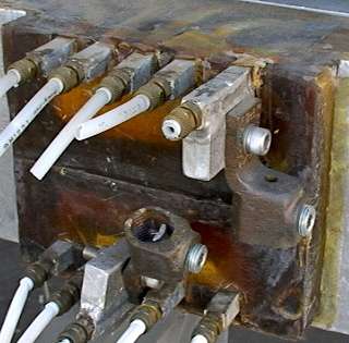 The image above shows the power lug connection for the outer magnet 