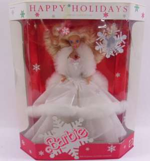 1989 Mattel Happy Holidays Barbie Doll NRFB  