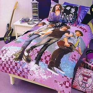 Camp Rock Pink Jonas Brothers Single/Twin Bed Quilt Doona Duvet Cover 