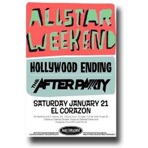  Allstar Weekend Poster   Concert Flyer   All The Way Tour 