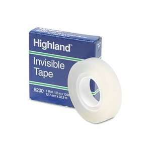  Highland 6200 Invisible Tape, 1/2 x 1296 Office 