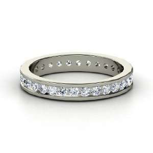  Alondra Eternity Band, 14K White Gold Ring with Diamond 
