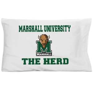  Marshall Thundering Herd White Traditional Pillow Case 