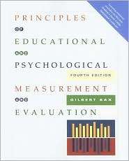   and Evaluation, (1111305544), Gilbert Sax, Textbooks   