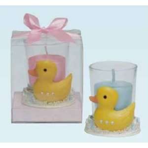 Ducky Cylindrical Candle Holder Favors with Candle   Case of 48 