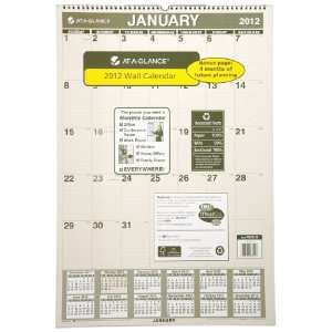   Wall Calendar, Med Wall, Green, 2012 (PM3G 28)