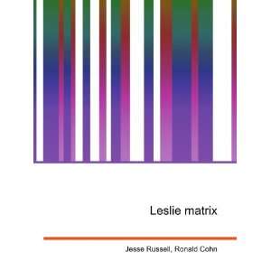Leslie matrix Ronald Cohn Jesse Russell  Books