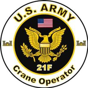  United States Army MOS 21F Crane Operator Decal Sticker 5 