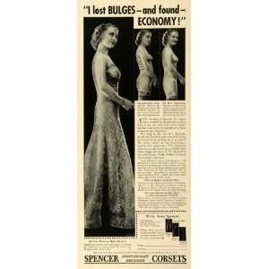   Lady Curves Figure Waistline Fashion Connecticut   Original Print Ad