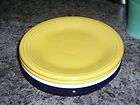 Vintage Stamped Fiesta Ware Yellow 6 plate  