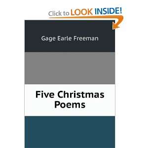  Five Christmas Poems Gage Earle Freeman Books