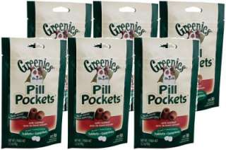 Greenies 6pk Small Pill Pockets Dog BEEF 180ct Fresh  