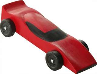 Pinewood Derby Car Ferrari Pre Cut Car Block   Weighted  