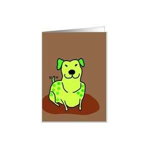 Tail Wagging Dog Card