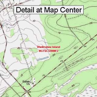  USGS Topographic Quadrangle Map   Wadmalaw Island, South 