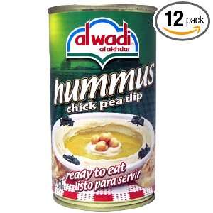 Al Wadi Hummus Chick Pea Dip, 13.5 Ounce (Pack of 12)  