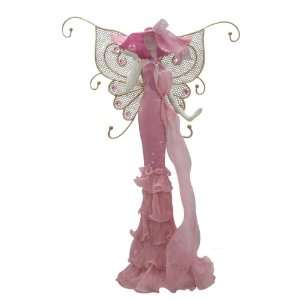  Butterfly Mannequin Jewelry Holder Pink 7x4x13
