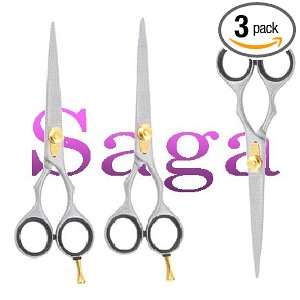  Professional Salon Hairdressing Scissors (Pack of 3 