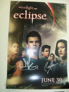 2011 SDCC Twilight Eclipse Cast signed Poster  
