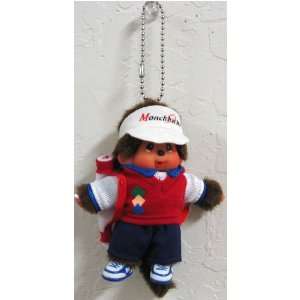  Monchhichi Sports Authority Golf Keychain Plush Doll Toys 