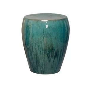  Teal Green Frost Simple Ceramic Garden Seat Stool Patio 
