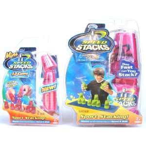  Speed Stacks Competition Cups (PINK) + Bonus Pack of 12 