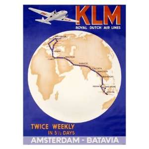 KLM, Royal Dutch Airlines Giclee Poster Print, 44x60 